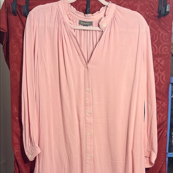 Style & Co. Light Pink Blouse NWT - Picture 1 of 7